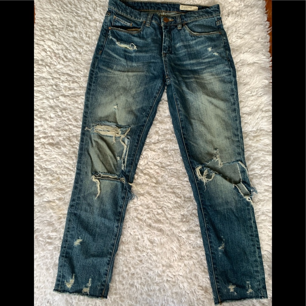 Blank NYC cropped girlfriend jeans